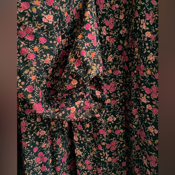 DR2 Women's Size 2X Floral Print Chiffon Blouse - Picture 5 of 7